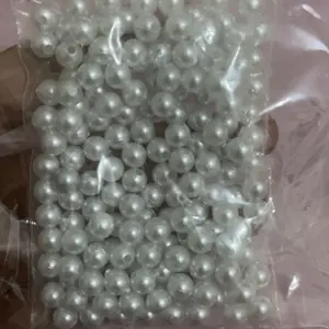 Mutiara ukuran 6mm 8mm 10mm pearls kemasan 20gr