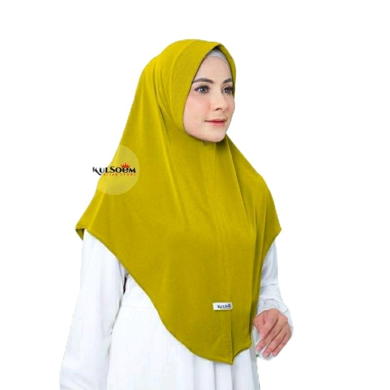 HIJAB INSTAN PET ALYA-KERUDUNG BERGO-JERSEY SUPER PREMIUM-KULSOEM Muslim Wanita Simple 7