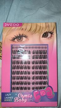 Product Review of Manga Style Lashes Reusable Individual D Curl False Eyelashes - Length 10-14mm -with Glue Eyelash Extension Set from 🇵**e 0
