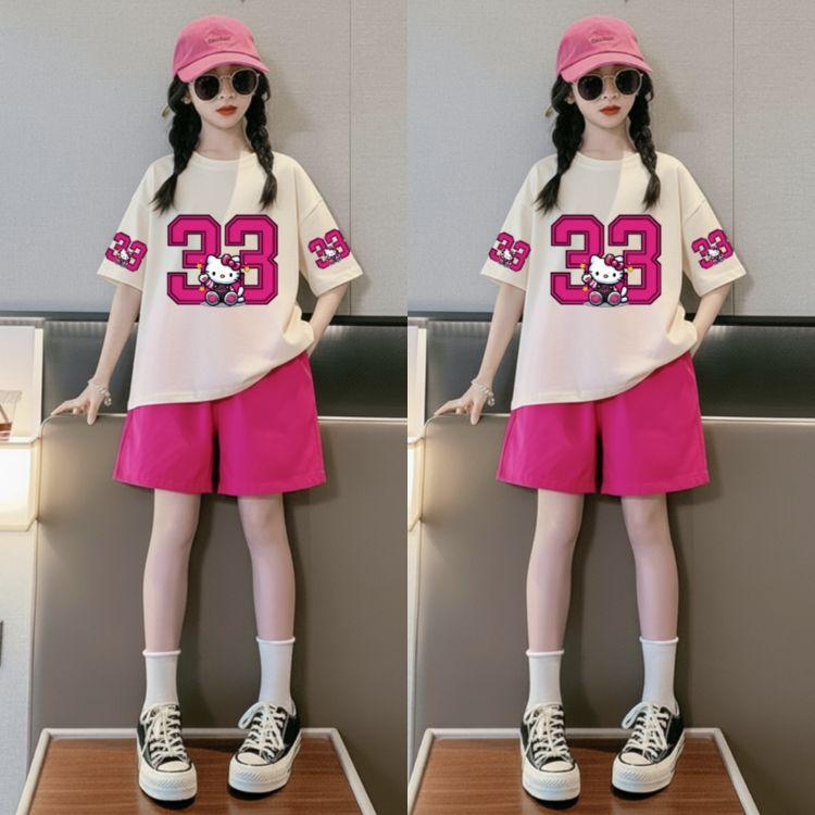 Setelan OVERSIZE Anak Angka 33 Usia 3-14 Tahun/Setelan Fashion Anak Perempuan/Pakaian Anak Perempuan/One Set Anak/Pakaian Anak Tanggung