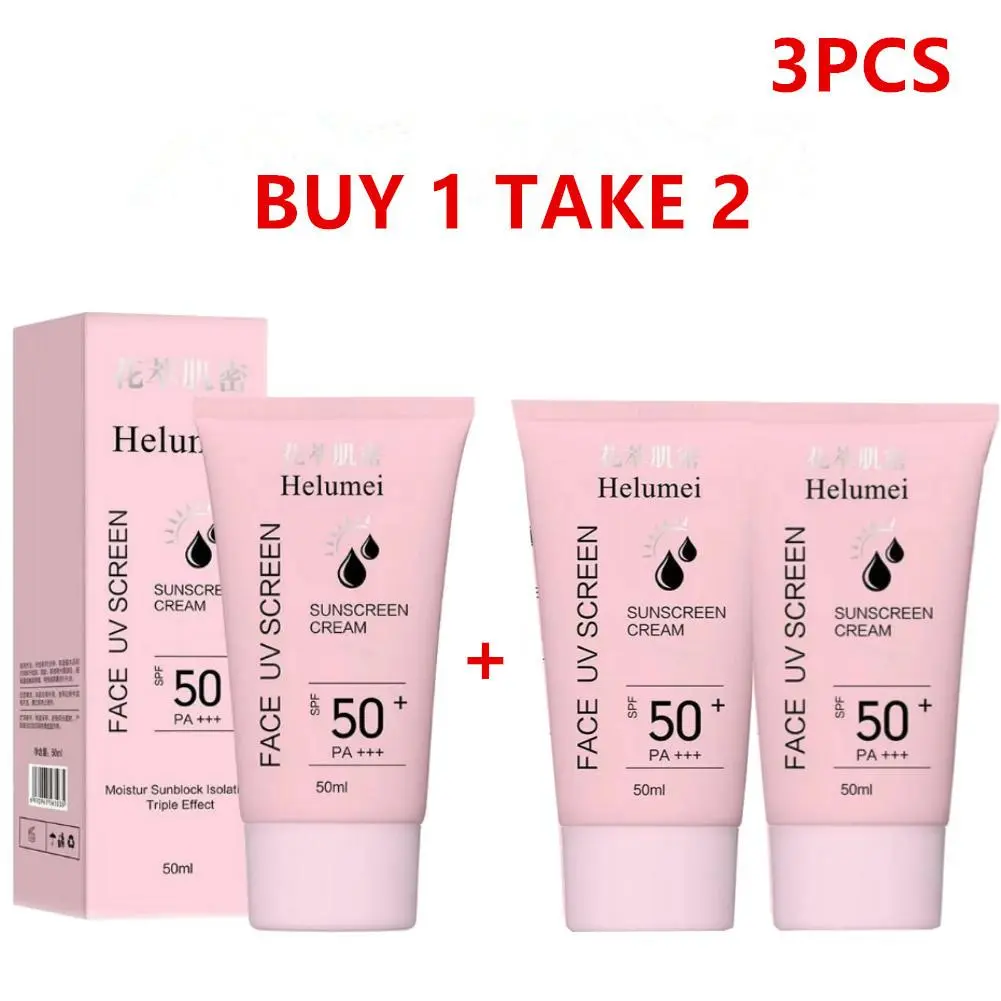 Kem Chống Nắng Làm Trắng Da, Chống Tia UV 50ml, 50spf+++, Không Có Kem Dưỡng Da Bảo Vệ Cách Ly Trắng Giả, Làm Mới Và Dưỡng Ẩm,L7