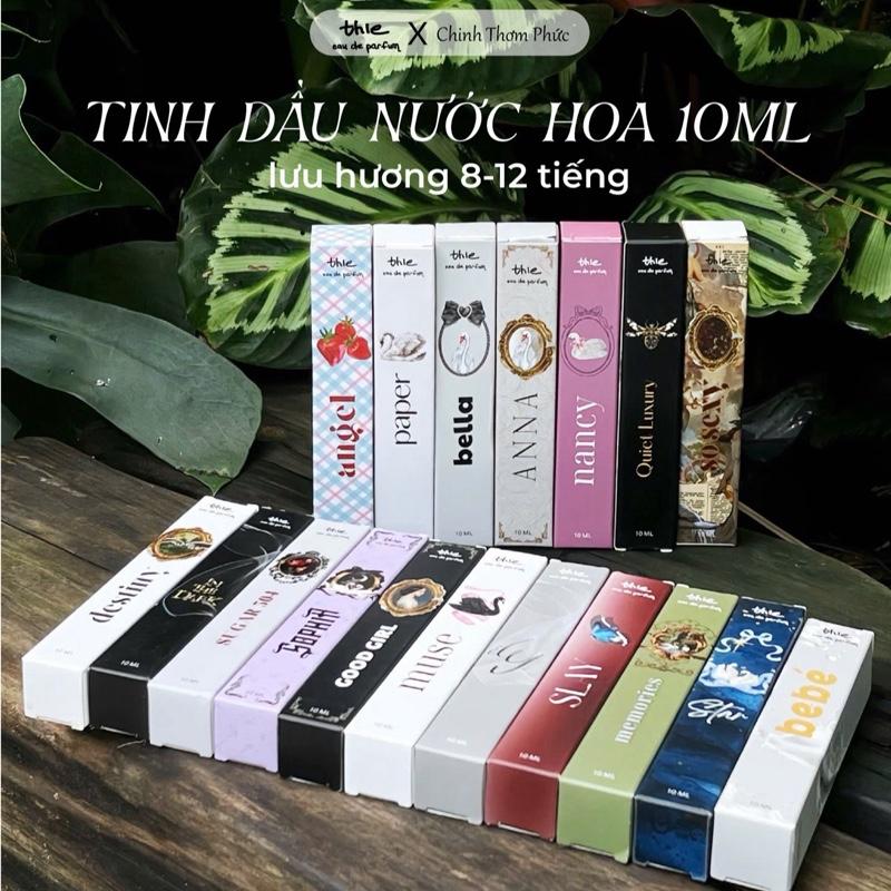   MUA 3 CHAI 99k  TINH DẦU NƯỚC HOA THIE PARFUM 10ML THƠM 8-12 TIẾNG. 
