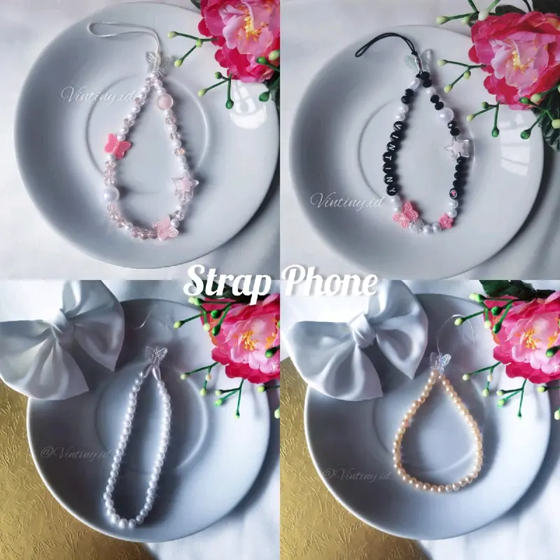 Strap HP dari bahan manik-manik 0