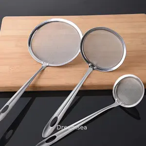 Saringan Halus Stainless Steel Serbaguna / Serok Rapat Ampas Minyak Penggorengan Anti Karat / Tirisan Saringan Jus Teh Kopi——dreamsea1