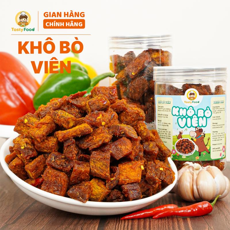 Khô Bò Viên Cô Ba Tasty - Hàng Loại 1 - Hủ 300G - SP080