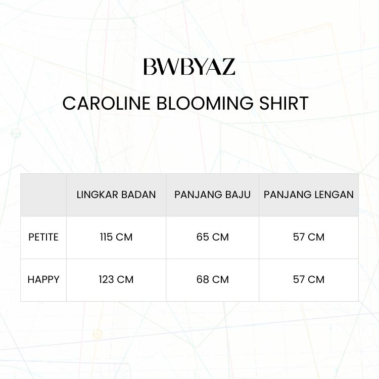 BWBYAZ - Caroline Blooming Shirt Kemeja Panjang Wanita