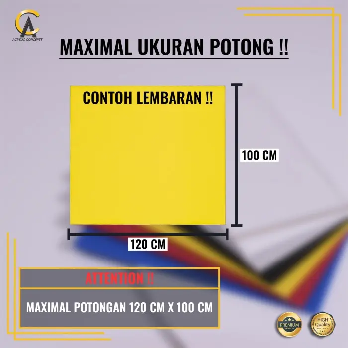 Akrilik /Acrylic Lembaran Bening Atau Putih 3mm Custom Potongan Bebas 2