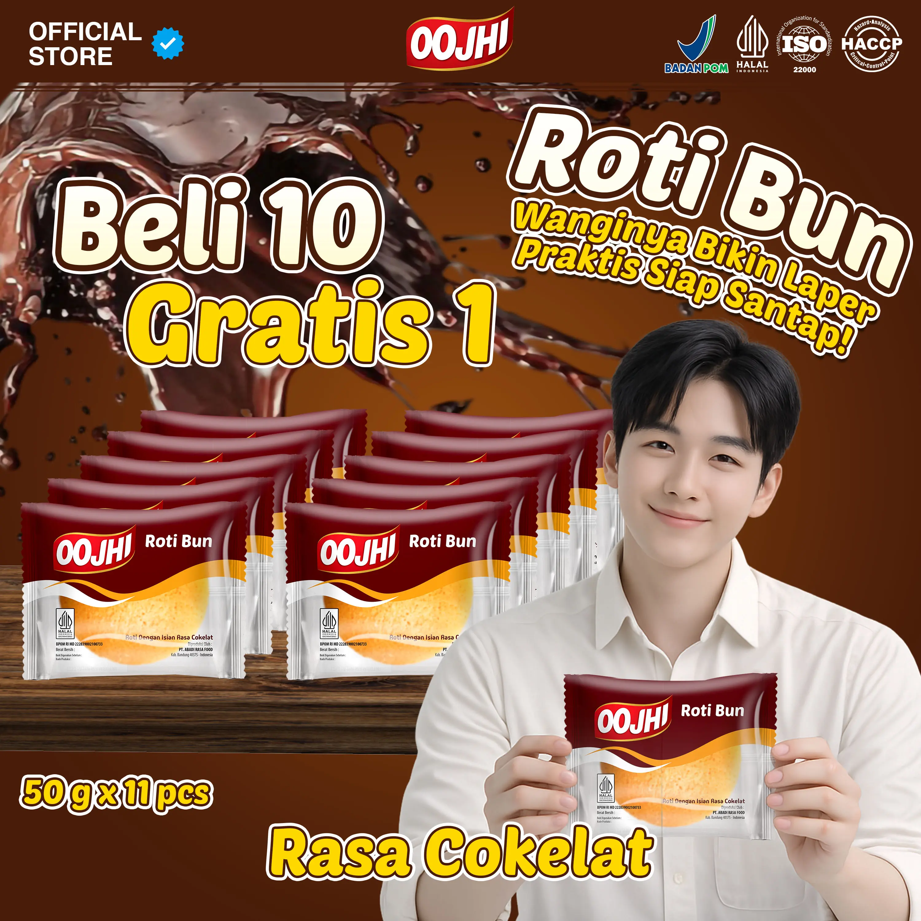 ISI 10 RASA COKELAT ROTI BUN