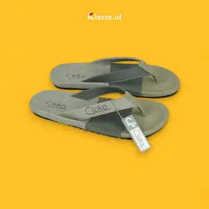 Sandal Jepit Kasual Pria Distro Anti Slip Flipflop Dewasa Big Size Cloka Cava Flipflops