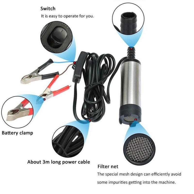 Potongan Harga!!! Pompa Celup mesin pompa Sedot solar Mini pompa Solar DC 24V mesin pompa Minyak 4