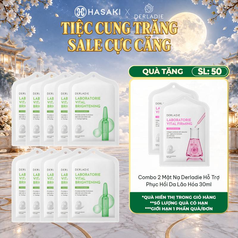 Combo 10 Mặt Nạ Derladie Hỗ Trợ Phục Hồi Hàng Rào Bảo Vệ Da 30ml | HASAKI BEAUTY