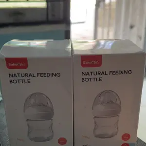 Sakumini Baby Natural Milk Feeding Bottle Botol Susu Bayi Newborn Dot Wideneck Anti Tersedak Untuk Bayi Baru Lahir