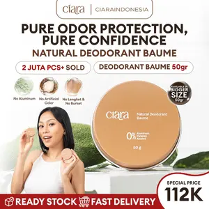 Ciara Natural Deodorant 50 gram penghilang Bau Ketiak dan ban tanpa membuat Hitam