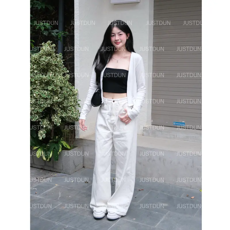 JUSTDUN Áo Khoác Thun Basic 201 Nữ - Áo Choàng Dáng Vừa, Vải Cotton Mịn, Mềm Mại, Thoáng Mát, Co Giãn Êm Ái | BigBuy360 - bigbuy360.vn