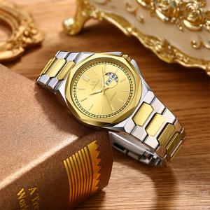 นาฬิกาผู้ชาย CAINUOS กันน้ำ สายสแตนเลส การเคลื่อนไหวควอทซ์ สไตล์ธุรกิจ สวมใส่ได้