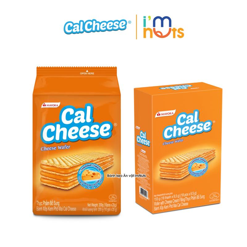 Bánh Xốp Kem Phô Mai Cal Cheese Túi 200g Và Hộp 153g