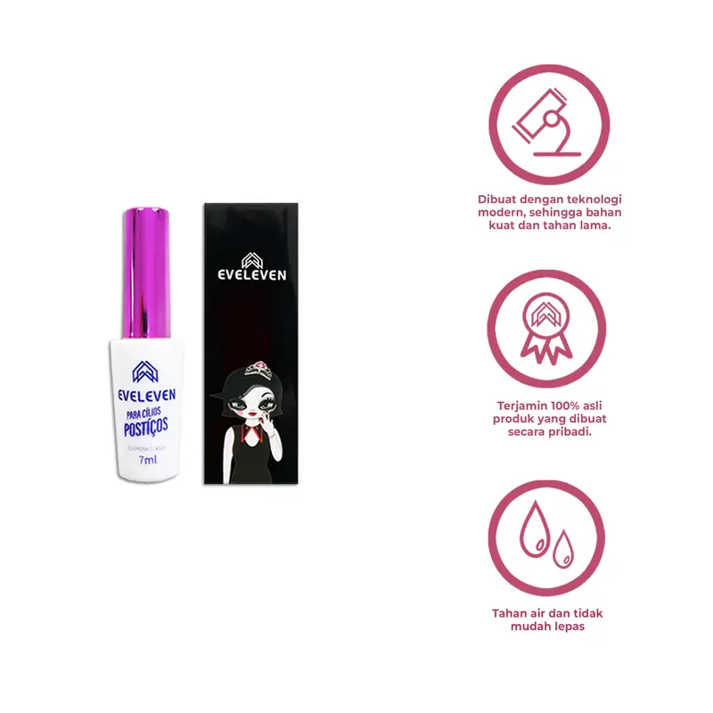 EVELEVEN Lem Bulumata Palsu Eyelash Extension isi 7 ml Tahan Air Tidak Mudah Copot lem bulu 3