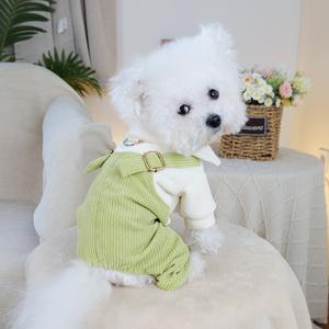 小型犬用ハーネスパンツ、秋冬向けテディ・ビション・ポメラニアン・ヨークシャー向け新しいベストスタイルの服、快適でスタイリッシュ