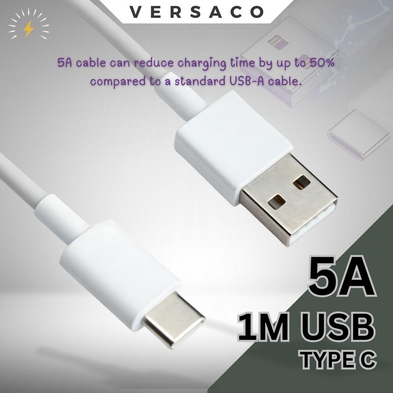 1M Usb Type C Cable 5A Fast Charging Wire Phone Usb Wires Cable ...
