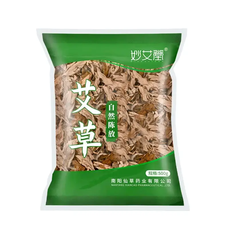 Miaitang 500g Mugwort Manufacturer Wholesale Dragon Boat Festival Foot Bath Dried Mugwort Bagged Mugwort Leaves Dragon Boat Festival Mugwort