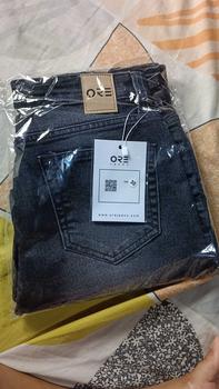 Product Review of ORE - CZ 930 Size 27-34 - Highwaist Strecht Cutbray Jeans Vintage Black Washed Slim-fitting Celana Kaki from T** 0