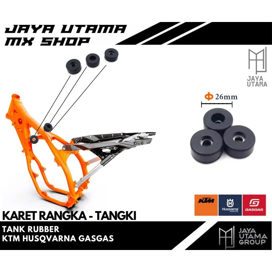 Karet Mounting Tangki / Karet Penahan Kanan Kiri Tangki Import