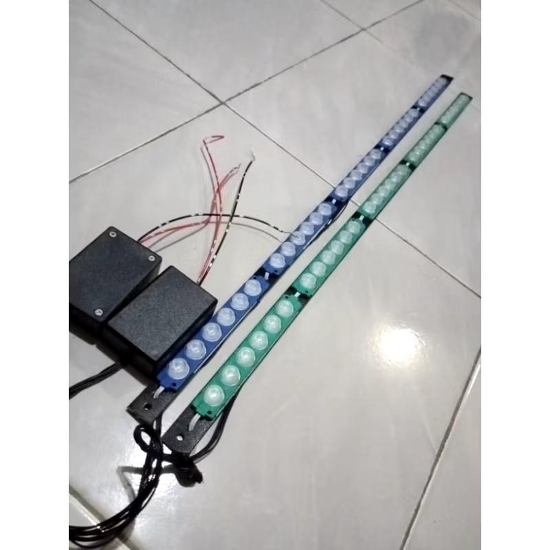Product Introduction of Lampu Light Bar/Atap 5 Channel 80cm - LED 6 Mata Warna Putih, Hijau, Biru, Kuning, Merah, Pink, Ungu, Blue Ice - Kotak Car hpl 3