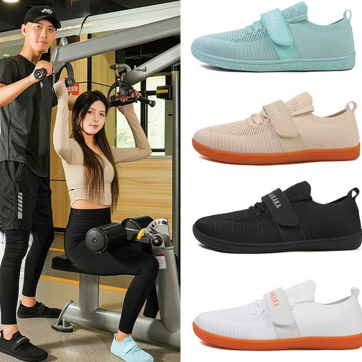 Giày Deadlift Squat 1208 giày tập gym nữ MGER chạy bộ Pickleball đế cao su bám sàn thoáng chân