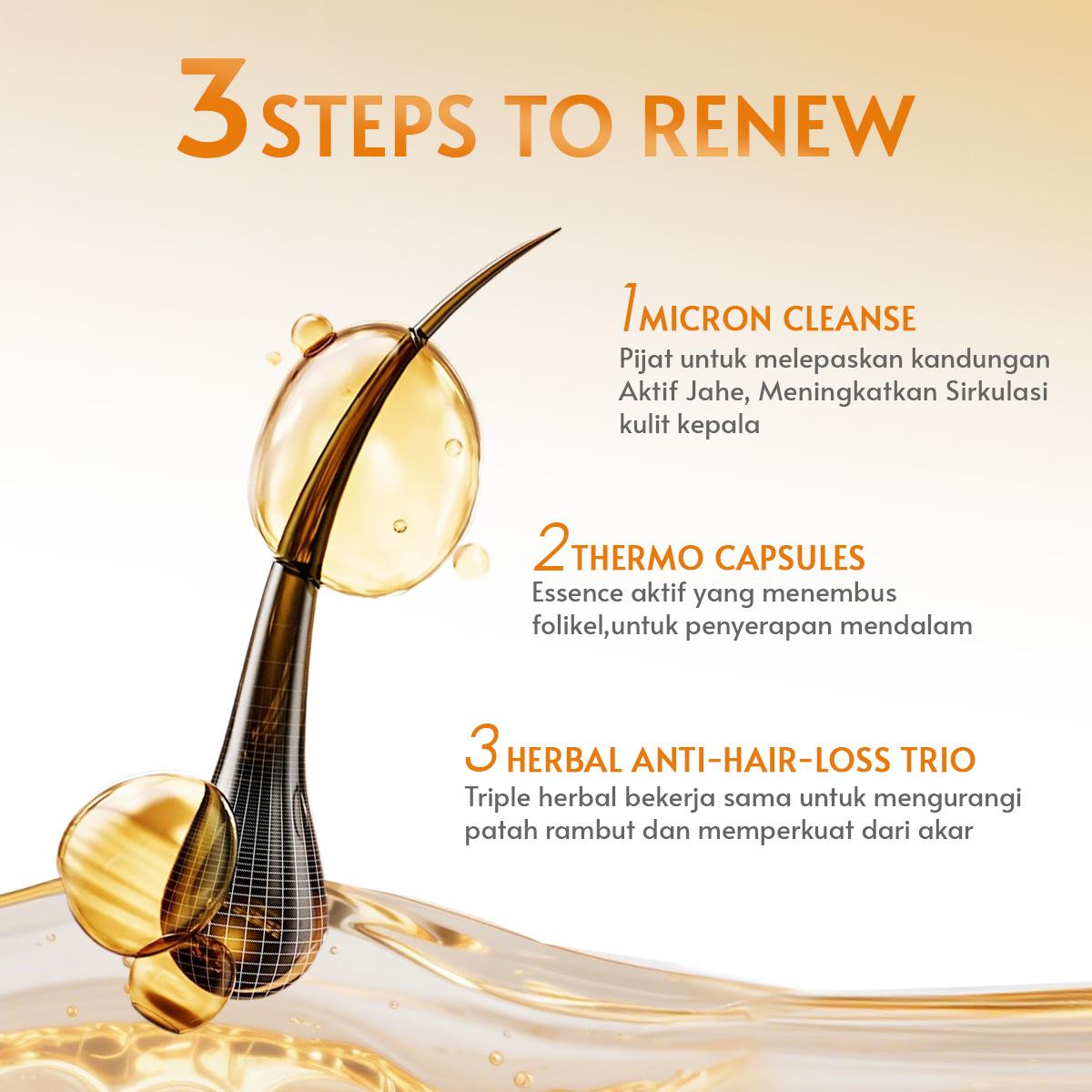 【Flash】Cyeecare BOTANICAL GINGER & GINSENG CARE SHAMPOO Anti-Rambut Rontok Haircare Ketombe Perawatan