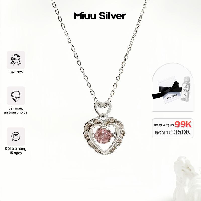 Dây chuyền bạc Miuu Silver, vòng cổ nữ Flying Heart