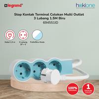 Gambar Legrand Stop Kontak Terminal Colokan Multi Outlet 3 Lubang 1.5M Biru dari hokione.id Kota Administrasi Jakarta Barat 1 Tokopedia
