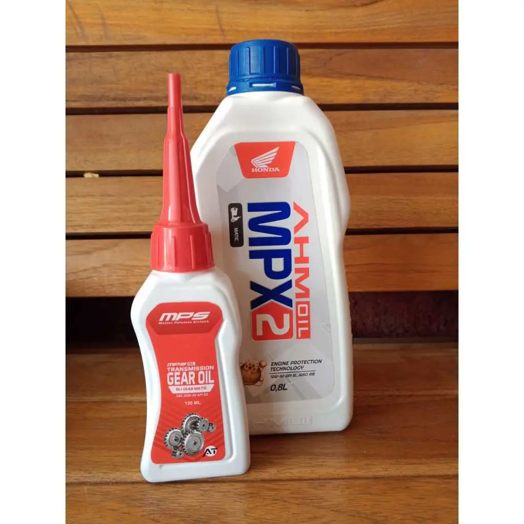 PAKET OLI MPX2 0,8 L & MPS GEAR OIL 120 ML Engine