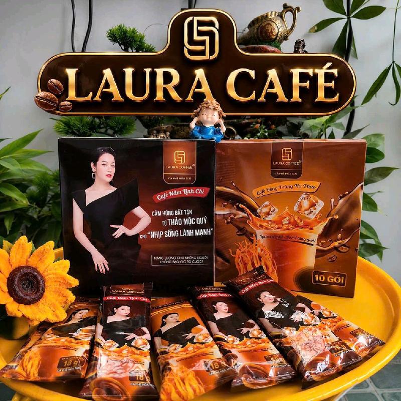 20H cà phê laura ( 10 linh chi + 10 đông trùng ) không mãi