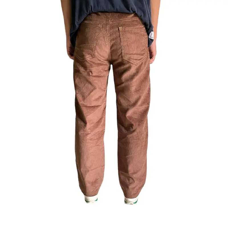 NGE - Celana Panjang Corduroy Reguler Loosepants Unisex Brown Casual 3