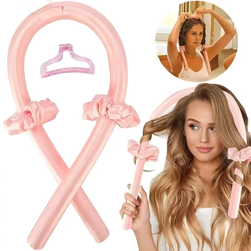 (HelloGirl) B28 rambut tanpa catokan Rambut Keriting Alat Pengeriting Rambut Tanpa Panas Heatless Curl Hair Curling 2