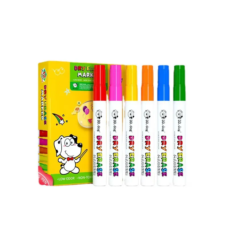 AIGD  acrylic marker / spidol 1 set lengkap / cat acrylic / Spidol Air TulisanMengapung / Spidol Ajaib Mainan /4-12Warna Anak Belajar Toys 4