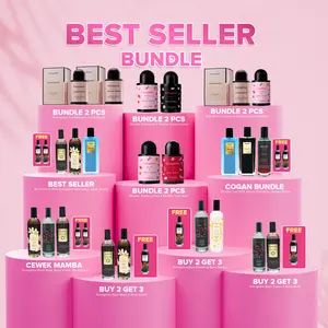 【Best Seller Bundle】 Evangeline Eau De Parfum & Extrait De Parfum | Wangi Tahan Lama - Wangi Mewah | Scandalove / Sweet Lychee / Love Spell / Gentle Dance / Bombshell / Black Musk / Black Sakura / Black Vanilla / Baby Powder / Cogan / Mamba