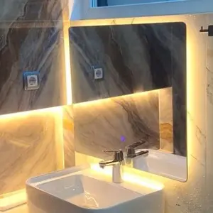 Cermin Dinding Kamar Mandi LED Wastafel Make Up Rias