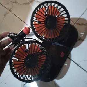 [HJS] Kipas Angin Mobil 12-24V 2 Kepala Dingin AC Truk 360°