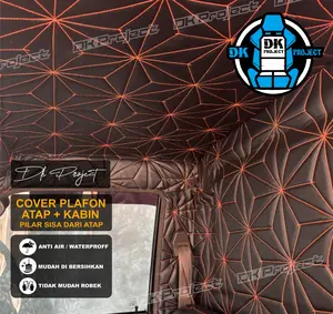 (COD) PLAFON ATAP KABIN BELAKANG UNTUK MOBIL TRUK PICKUP MOTIF DIAMOND STICH