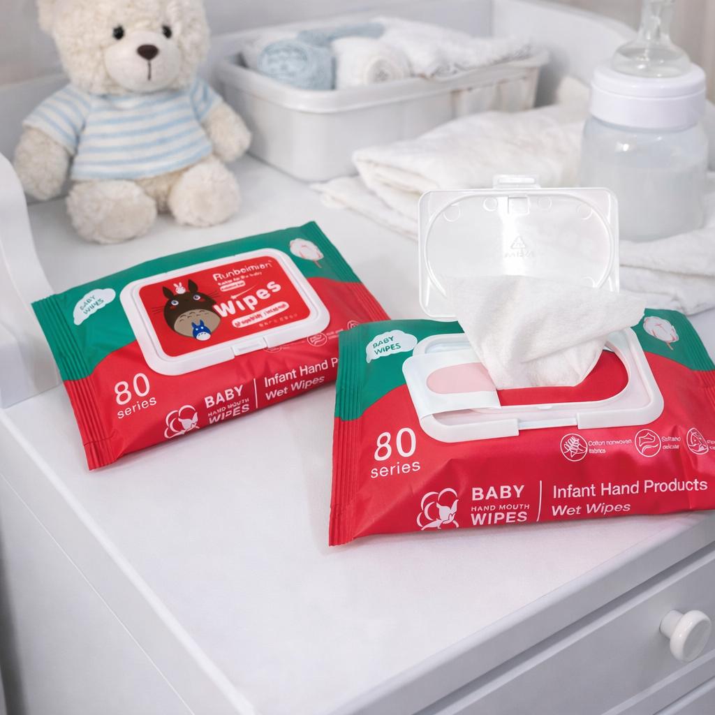 TISU BAGUS - KEMASAN BARU TANPA PENUTUP  7 PCS Tisu Basah Totoro Wet Wipes Baby Non Alkohol Lembut Non Pewangi Pure Water Aman Buat Bayi Tebal & Tidak Mudah Sobek