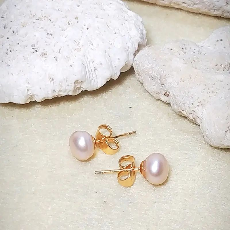 AHS6 Anting Tusuk Mutiara Air Tawar 1