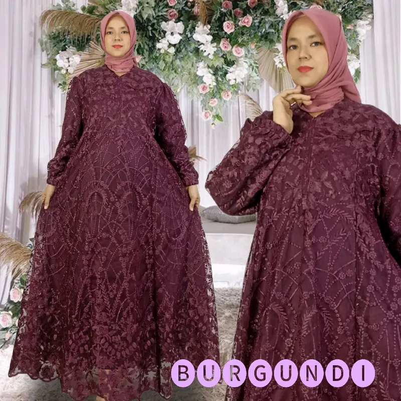 E2 Gamis TILE PREMIUM FULL MAYUNG 380 CM |Size Ld 100 ,110 Jumbo 120 , ld 130 cm | BY ZIGMODE 2