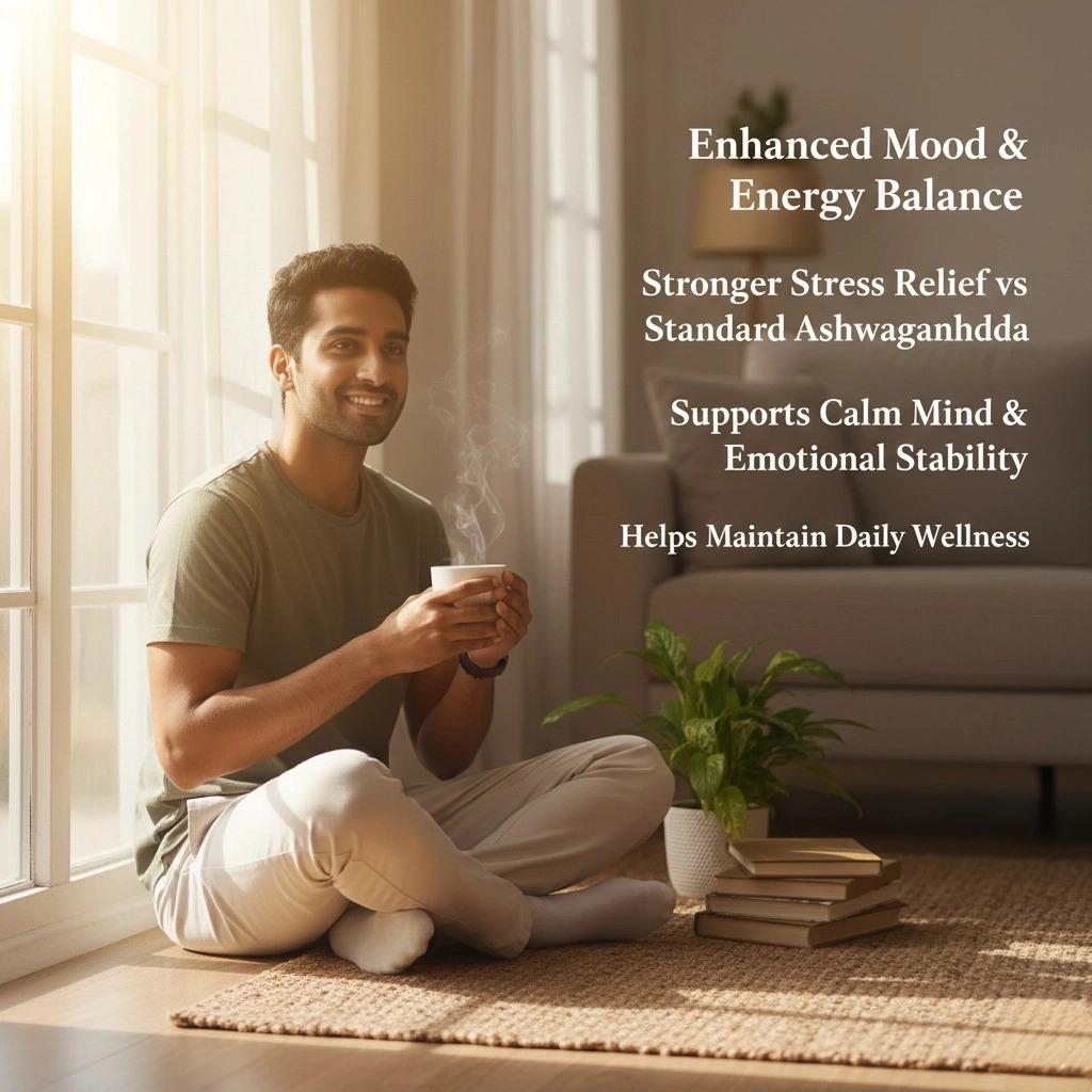Ashwagandha Spesial Ramadan dari Afrika Selatan memperbaiki perubahan suasana hati, meningkatkan kualitas tidur, dan memberikan energi yang berkelanjutan.