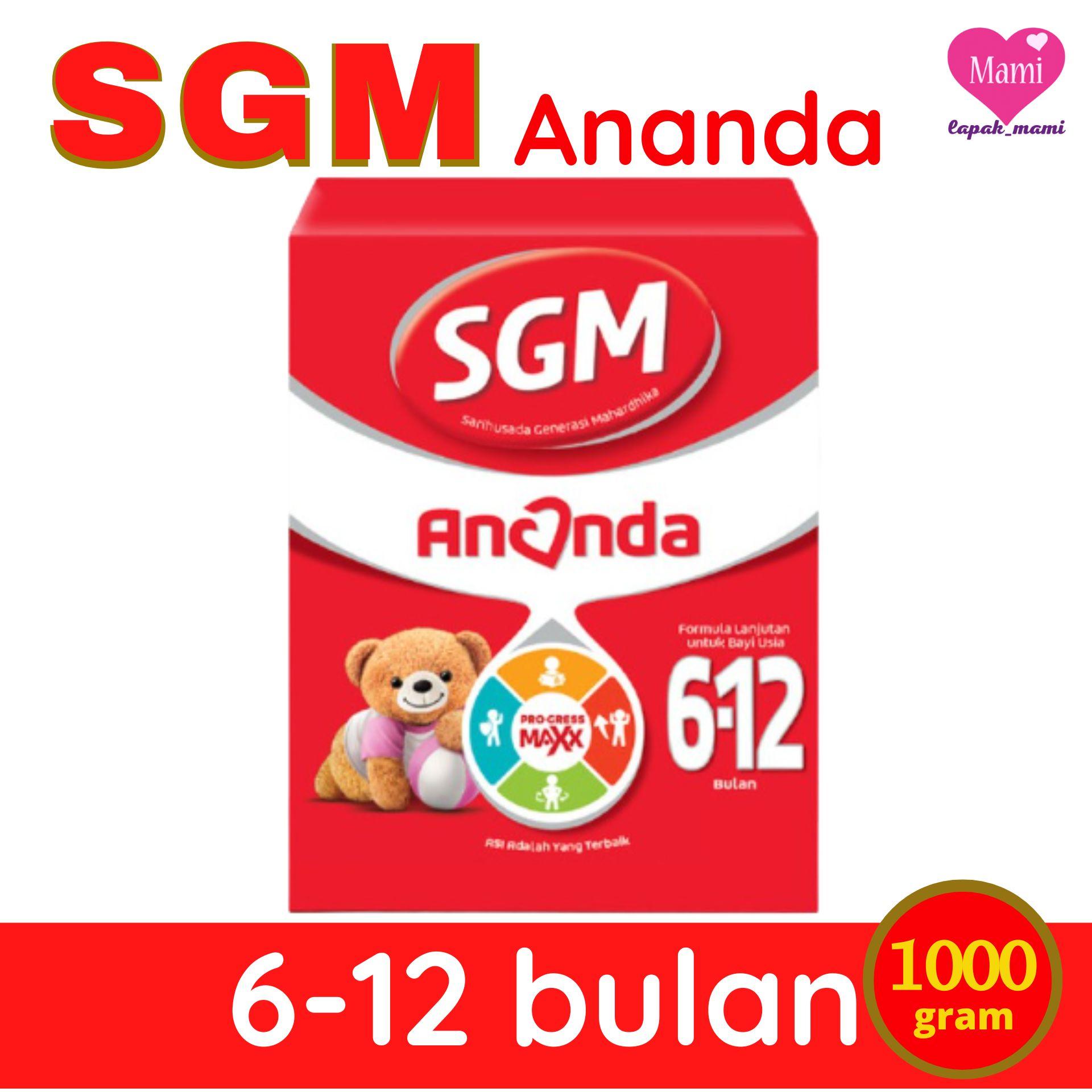 SGM Ananda 2 (6-12) 1000g Susu Bubuk Formula Bayi Usia 6-12 Bulan - Susu Bubuk Formula Bayi - Baby, Powder Lactogrow