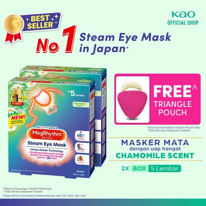 Gambar Megrhythm Steam Eye Mask Chamomile 5s Twinpack - Masker Mata - Tanpa Gift dari KAO Indonesia Kab. Bekasi 4 Tokopedia