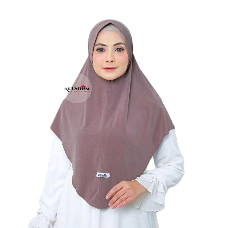 HIJAB INSTAN PET ALYA-KERUDUNG BERGO-JERSEY SUPER PREMIUM-KULSOEM Muslim Wanita Simple 8