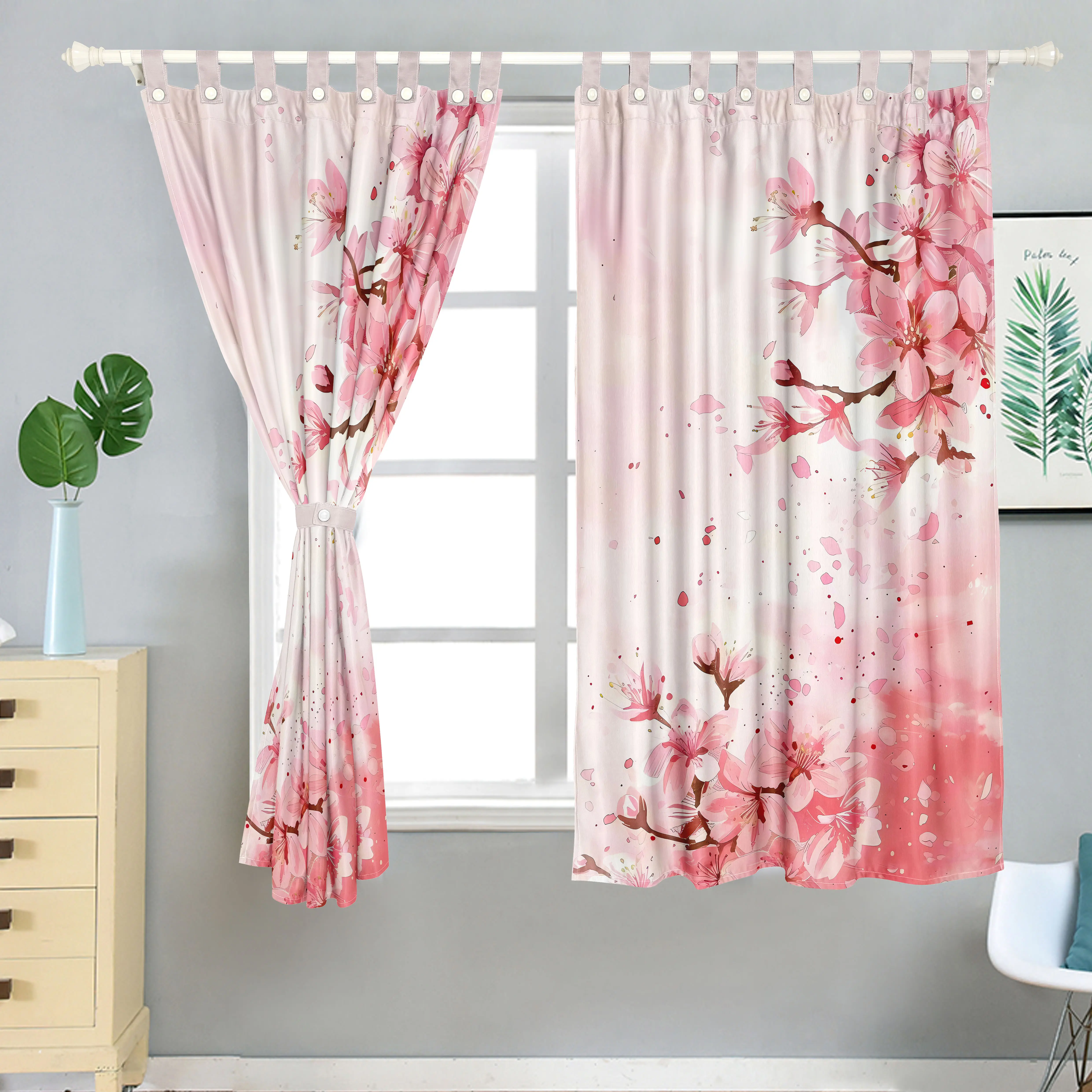 2025 New Bedroom Exquisite Pattern Curtains (Half Length) - 155cm x 180cm