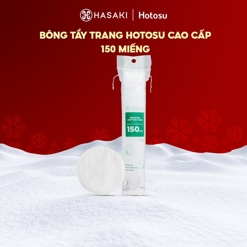 100% Cotton Bông Tẩy Trang Hotosu Cao Cấp 150 Miếng | HASAKI BEAUTY