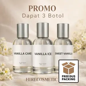 BELI 1 DAPAT 3 PARFUM VANILLA Series ( Chocolate - Cake - Sweet ) Parfum Pria Wanita Tahan Lama